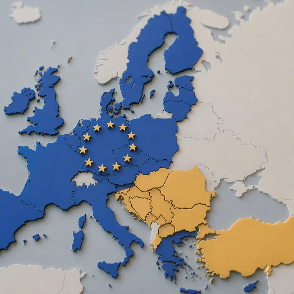 evropská unie mapa