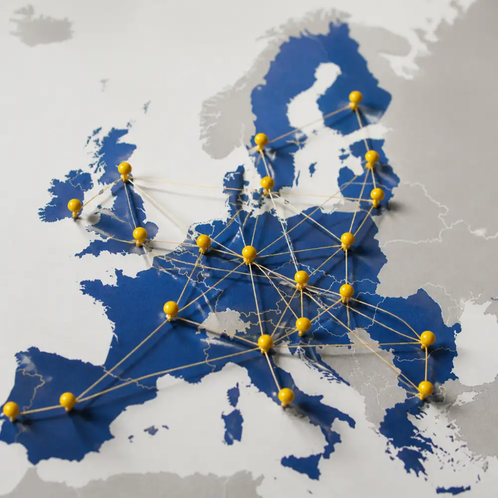 evropská unie mapa