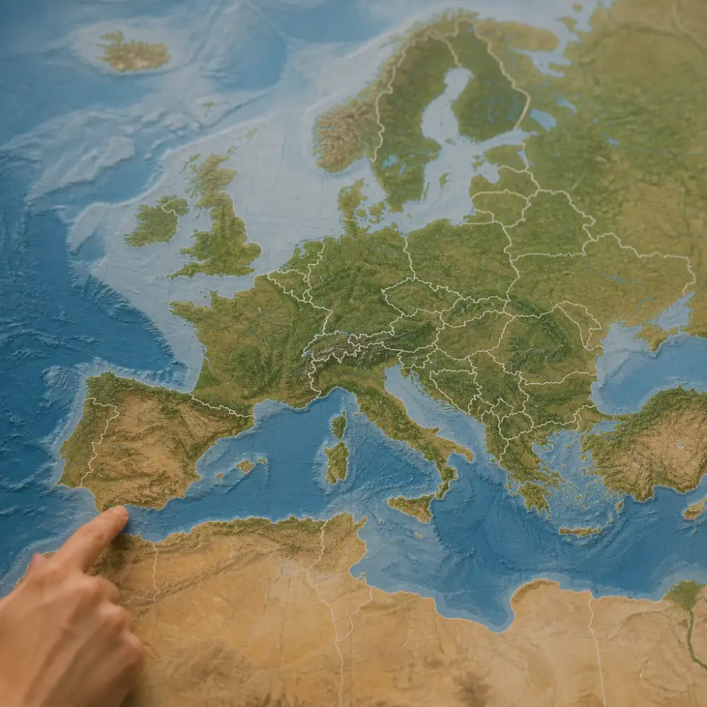 evropská unie mapa